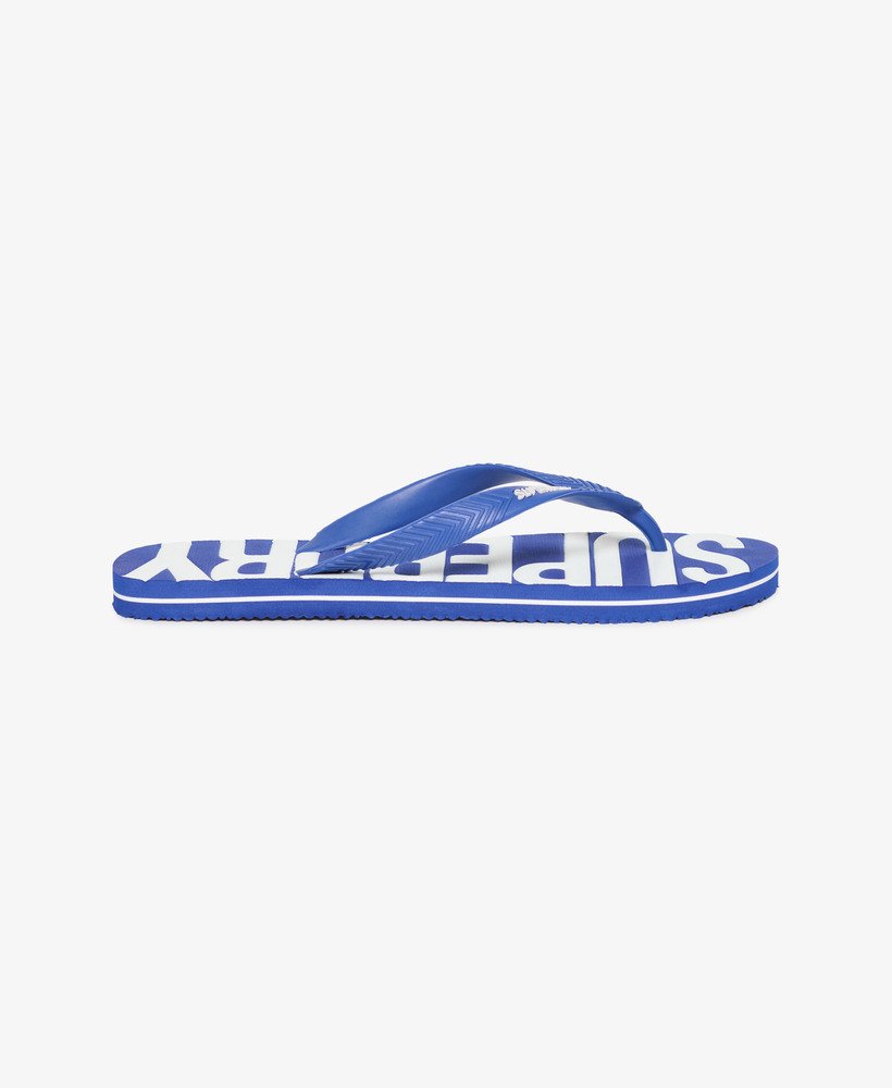 chinelo vintage na cor azul real