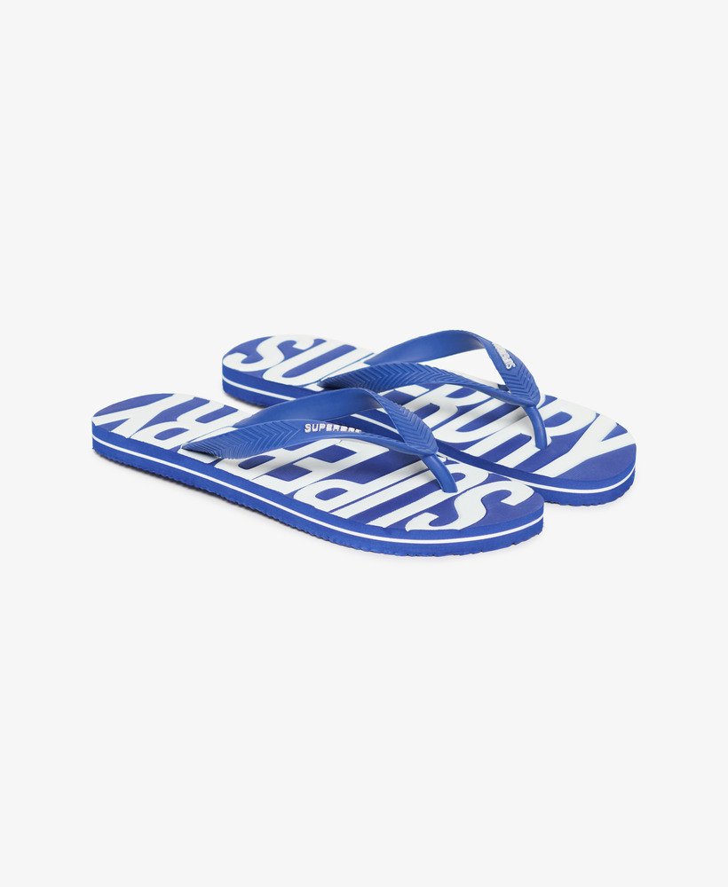 chinelo vintage na cor azul real