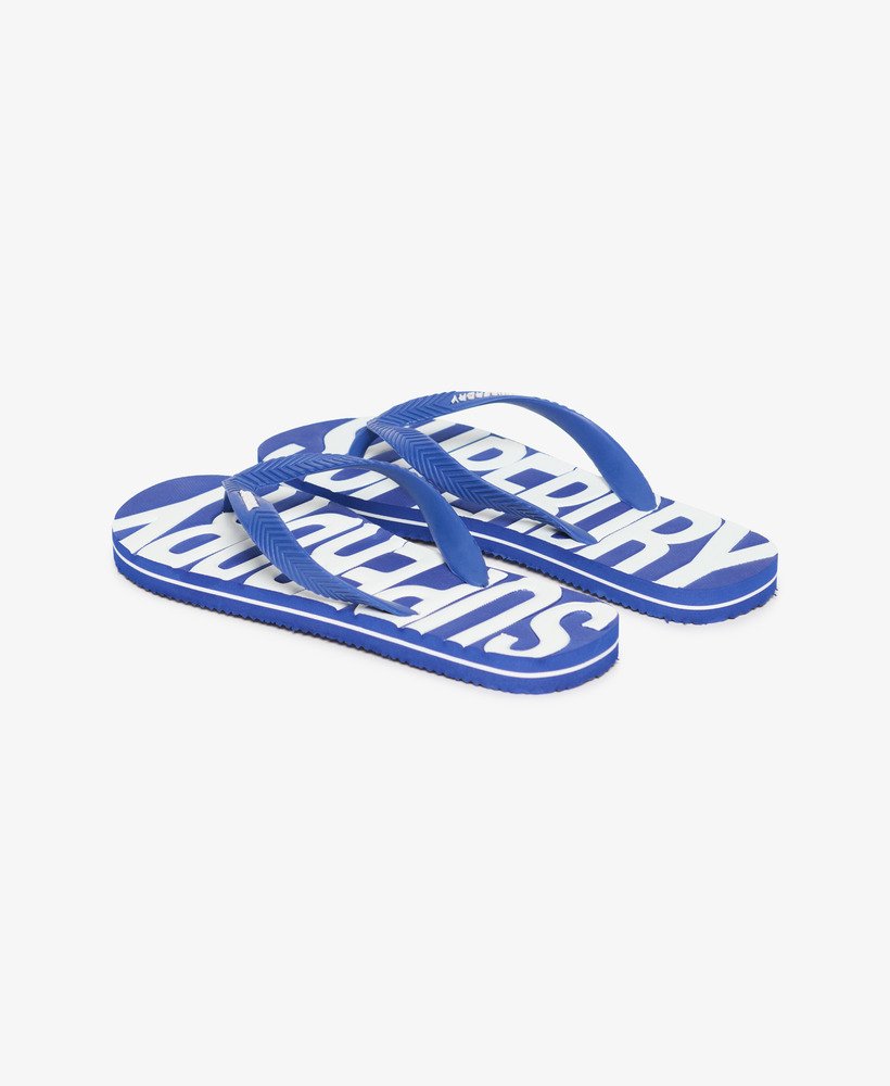 chinelo vintage na cor azul real