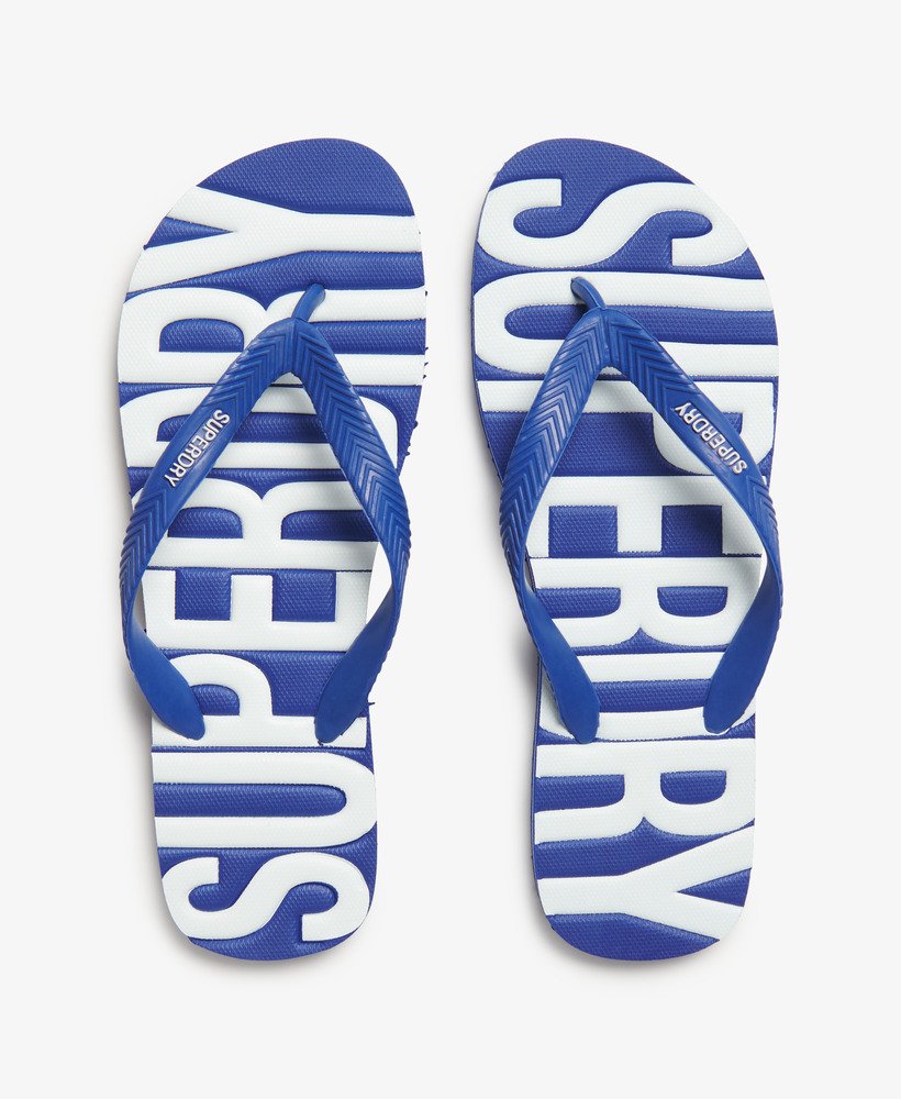 chinelo vintage na cor azul real