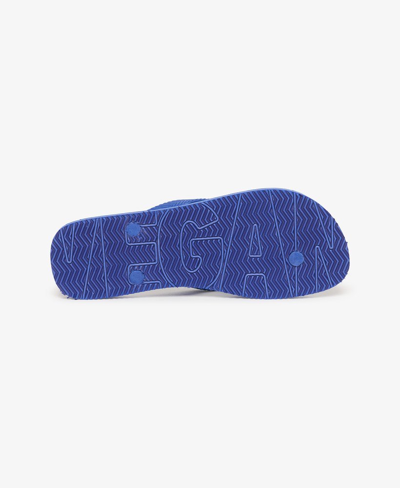 chinelo vintage na cor azul real