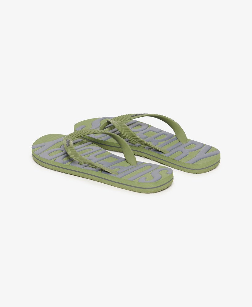 chinelo vintage na cor cáqui oliva