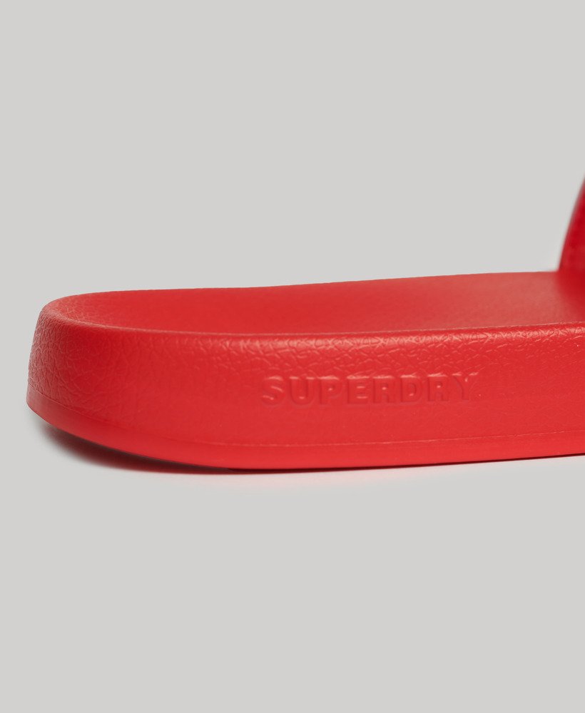 sliders de piscina vegan core na cor vermelho maÇÃÓptico