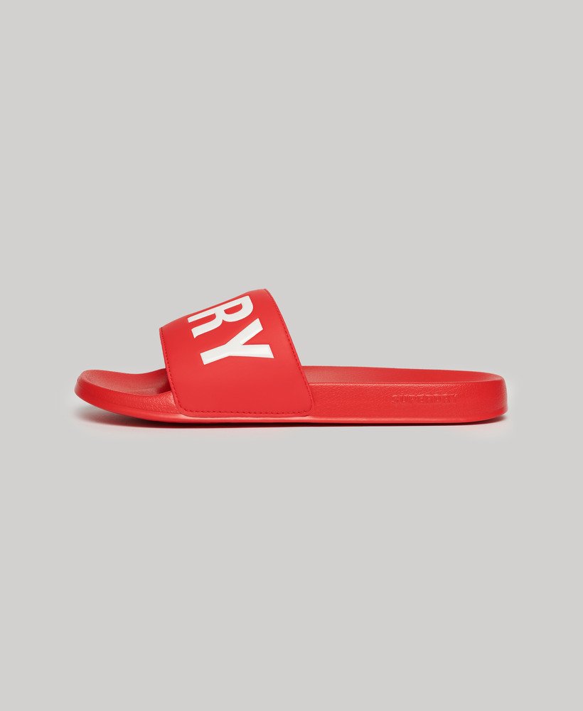 sliders de piscina vegan core na cor vermelho maÇÃÓptico