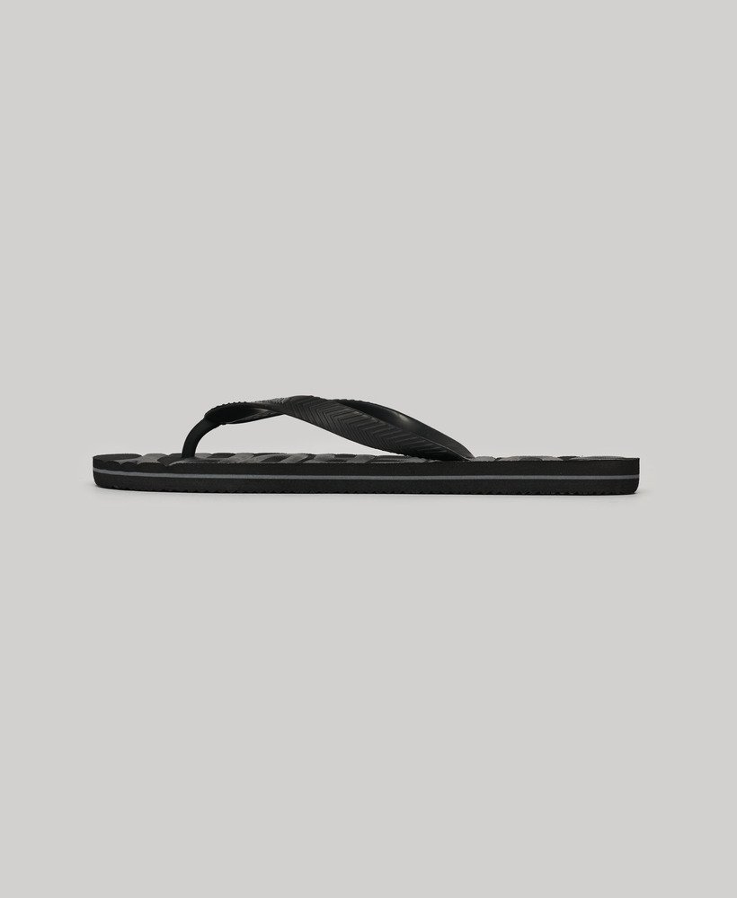 chinelo vintage vegano em tons de preto.