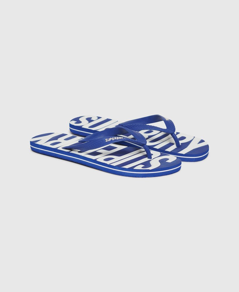 chinelo vintage vegano na cor azul real.