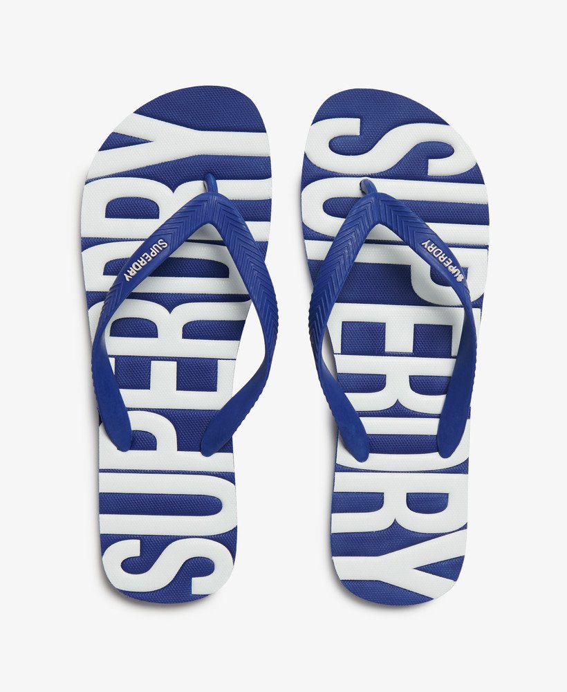 chinelo vintage vegano na cor azul real.