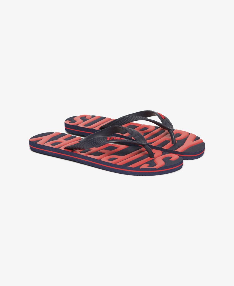 chinelo vintage vegano na cor azul marinho intenso.