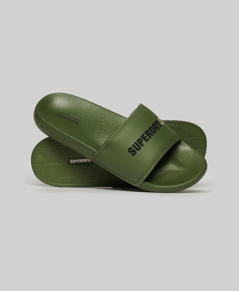 chinelo de piscina vegano tarp na cor cáqui oliva