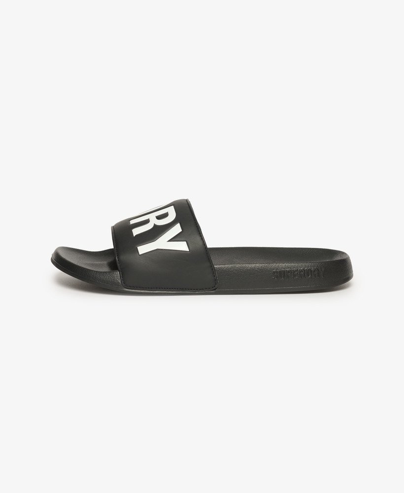 chinelo de piscina core vegan em pretobranco