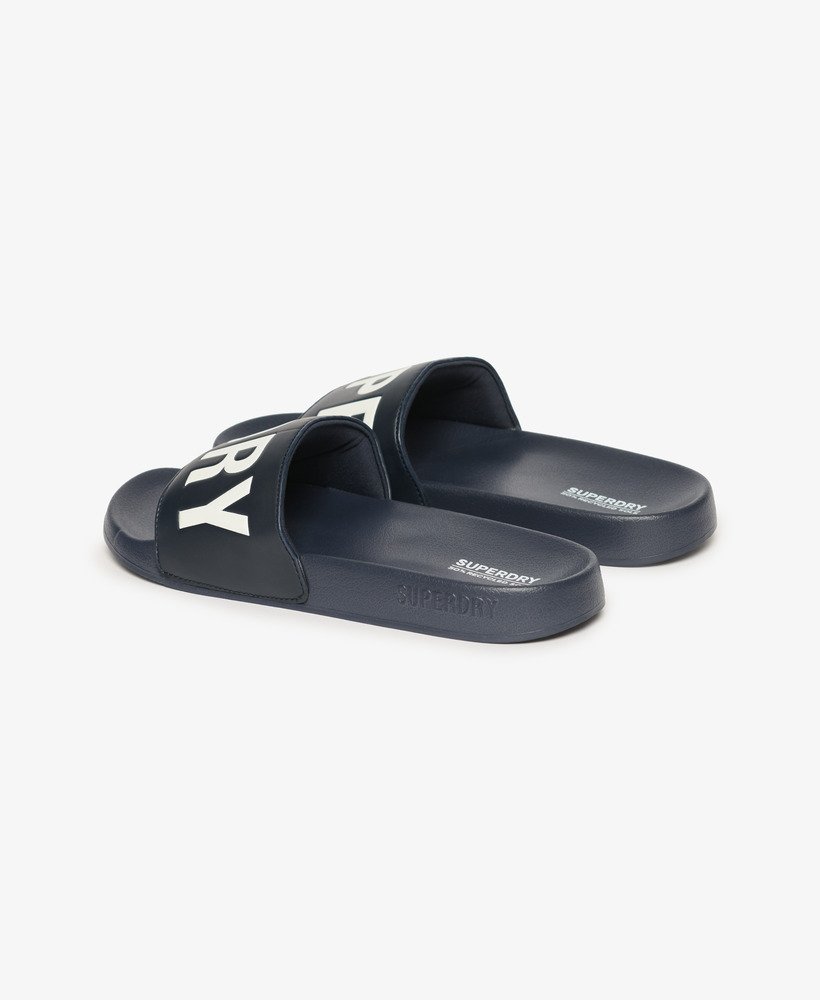 sliders de piscina core vegan em azul marinho escuroóptico