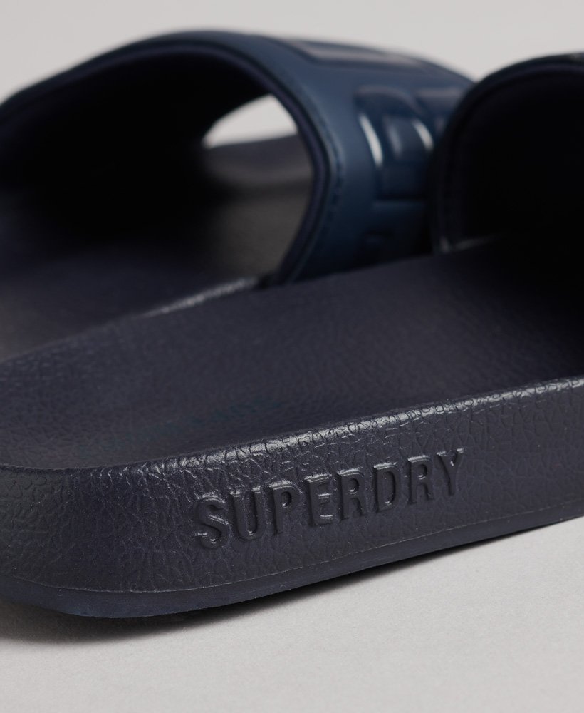 core pool sliders em azul marinho profundo