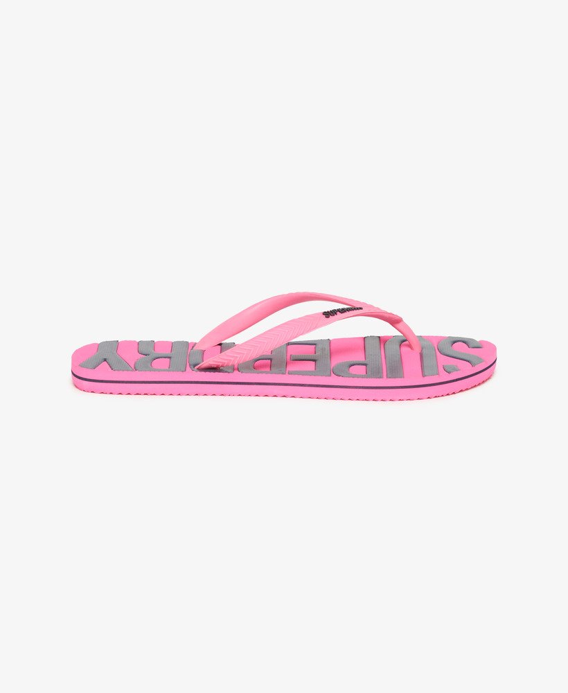 chinelo vintage rosa fluorescente