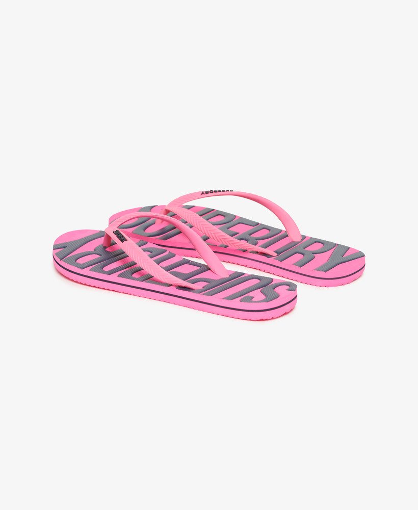 chinelo vintage rosa fluorescente