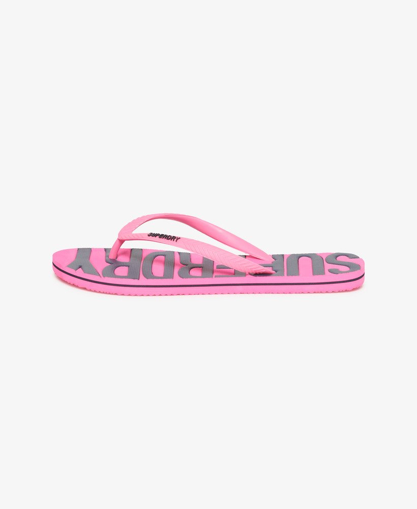 chinelo vintage rosa fluorescente