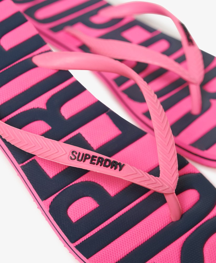 chinelo vintage rosa fluorescente