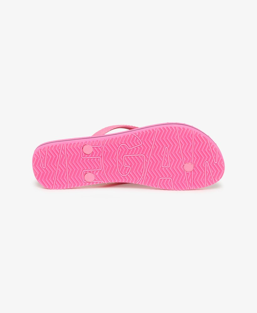 chinelo vintage rosa fluorescente