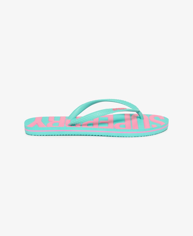 chinelo vintage na cor aqua