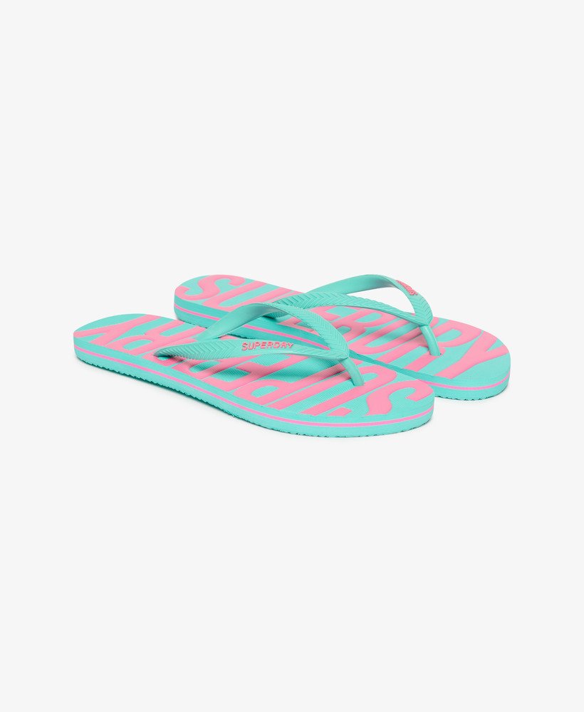 chinelo vintage na cor aqua
