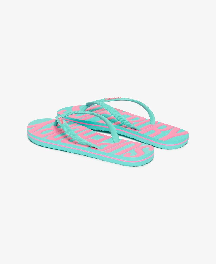 chinelo vintage na cor aqua