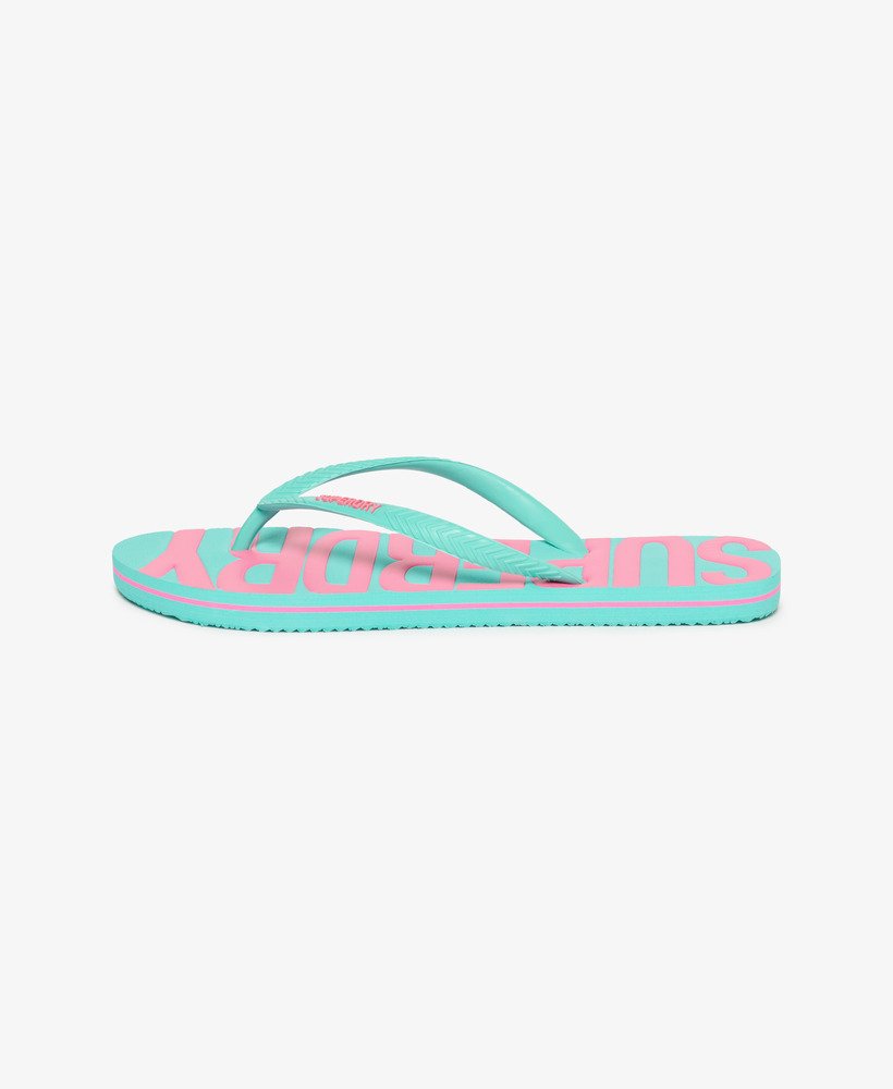 chinelo vintage na cor aqua