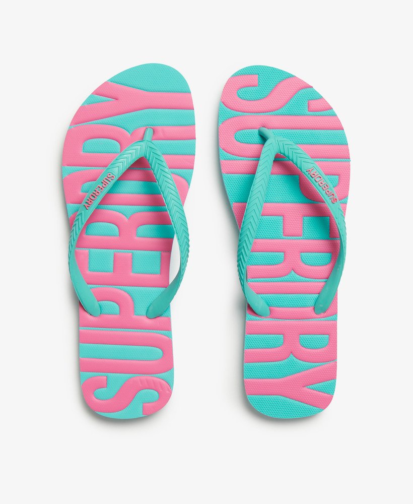 chinelo vintage na cor aqua