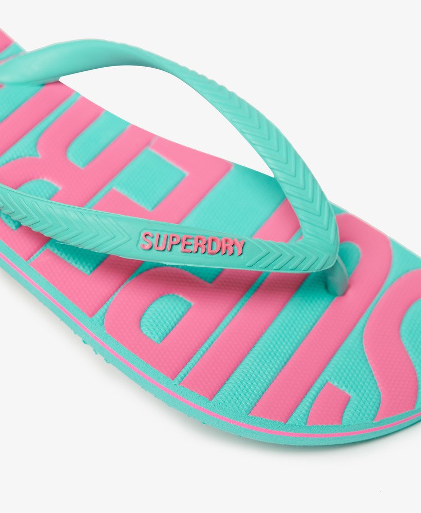 chinelo vintage na cor aqua
