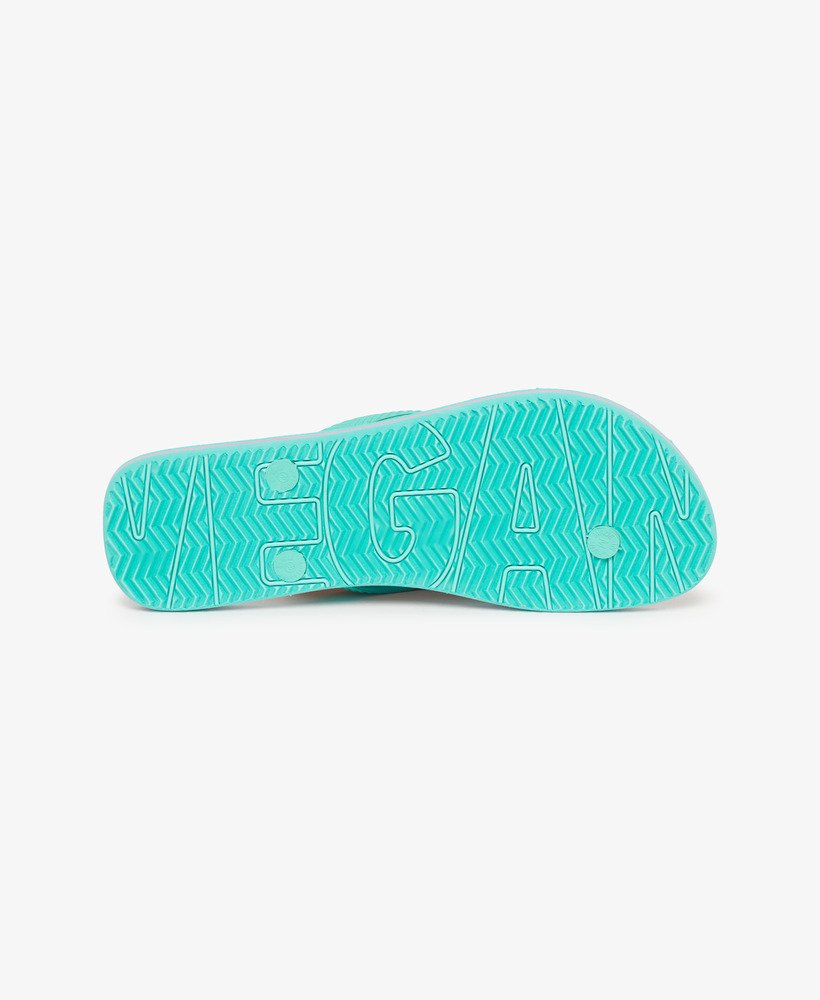 chinelo vintage na cor aqua