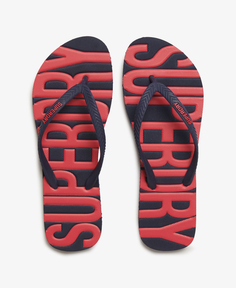 chinelo vintage na cor azul marinho intenso.