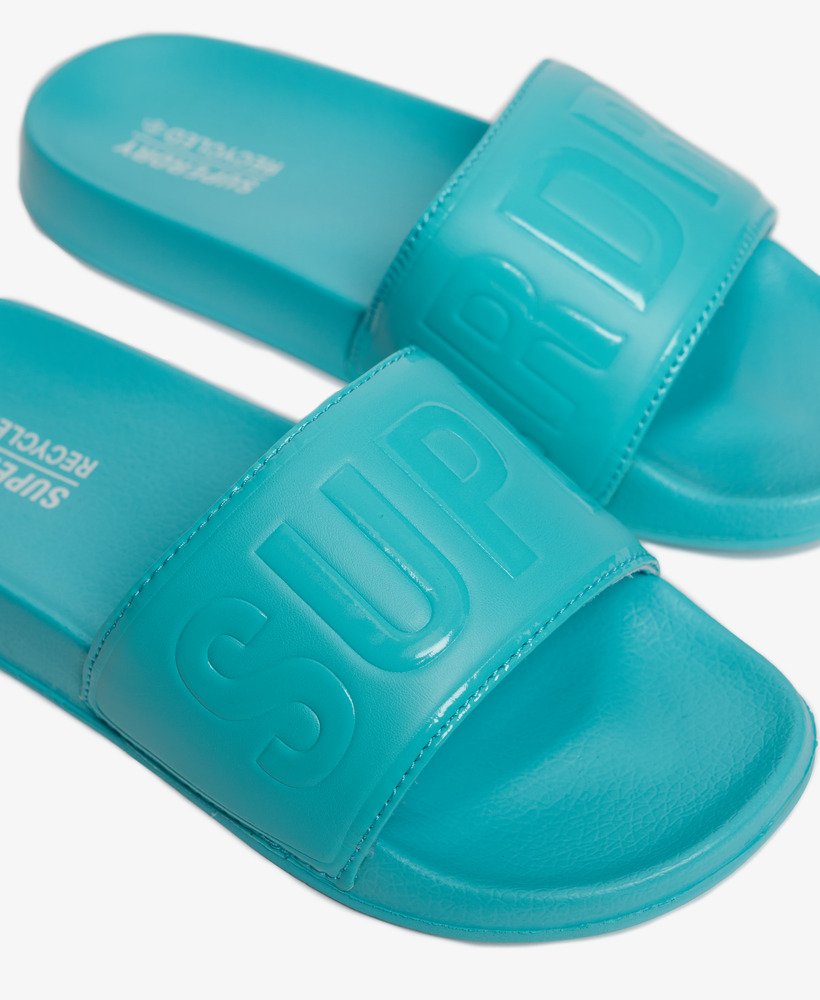 controles deslizantes para piscina code core na cor azul-turquesa