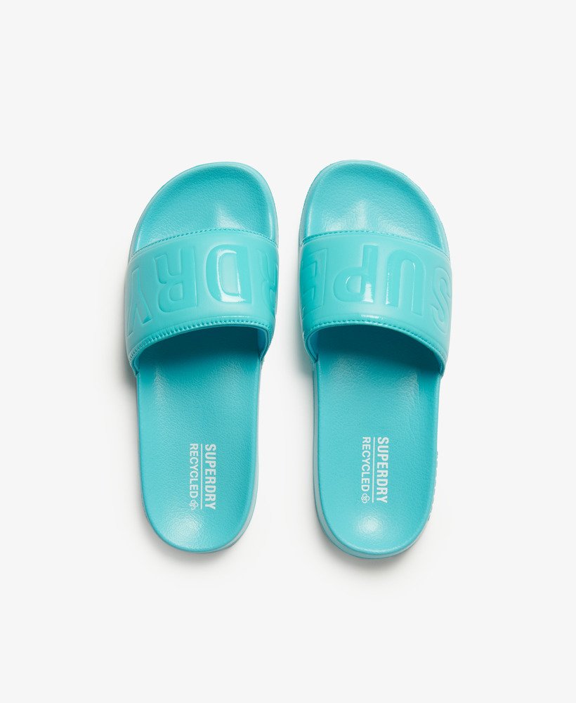 controles deslizantes para piscina code core na cor azul-turquesa