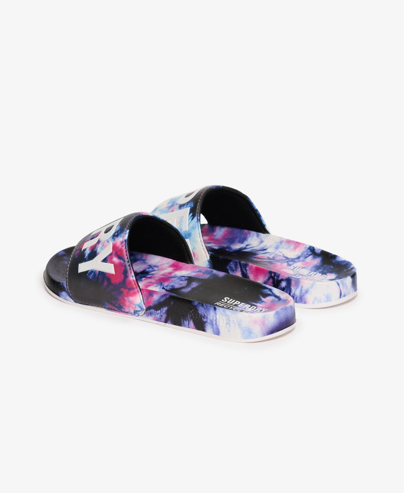 mini-sanduíches veganos tie-dye rosa.