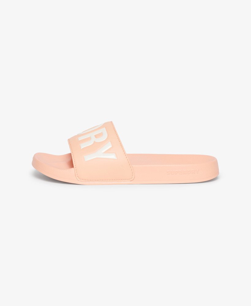 tobogãs veganos core pool sliders na cor rosa pesca