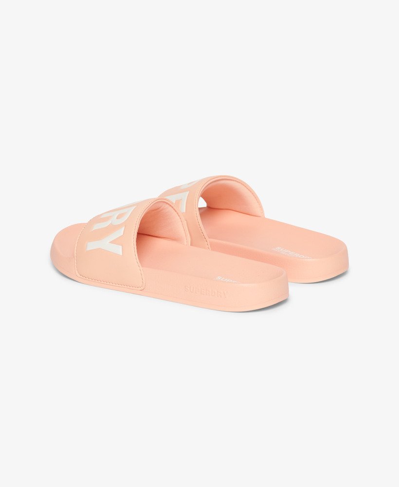 tobogãs veganos core pool sliders na cor rosa pesca