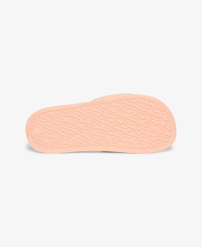 tobogãs veganos core pool sliders na cor rosa pesca