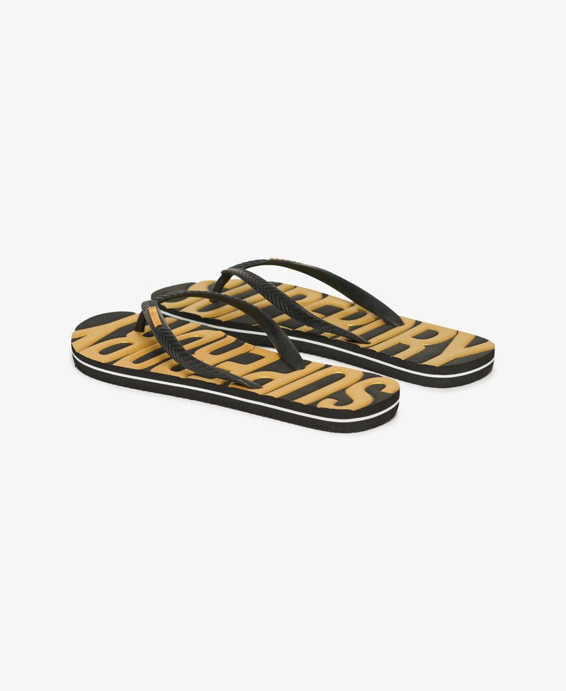 chinelo de dedo vegano vintage em pretodourado