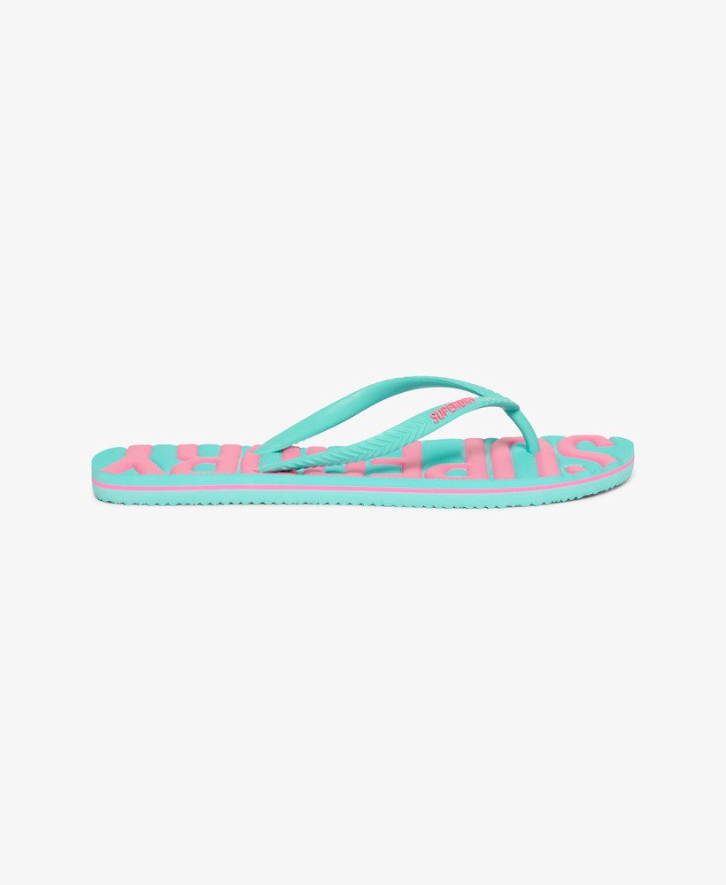 chinelo de dedo vegano vintage na cor aqua