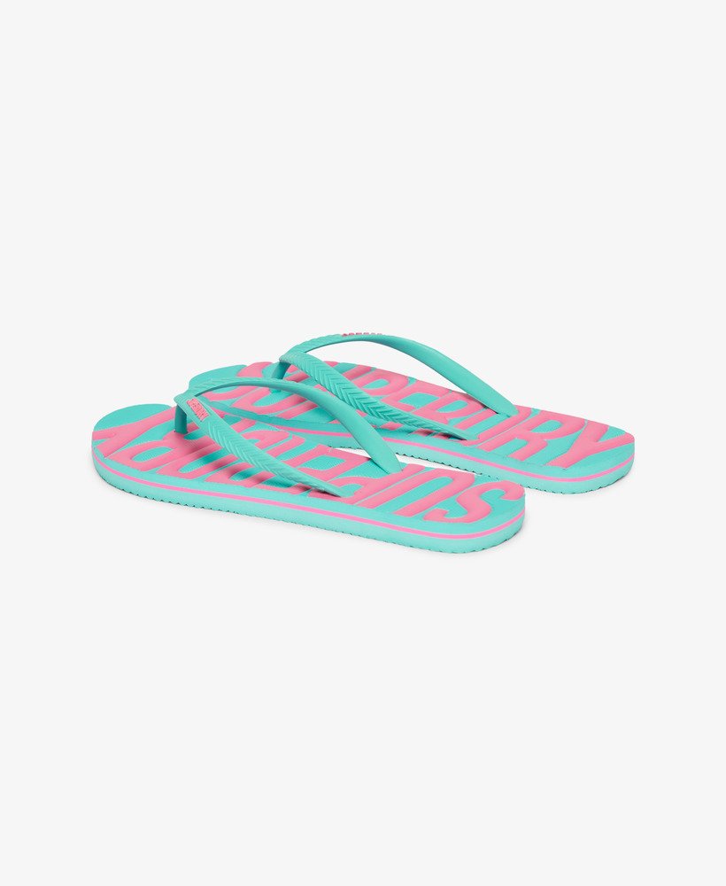 chinelo de dedo vegano vintage na cor aqua