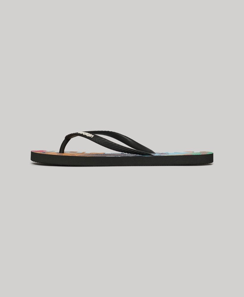 chinelo vegano com logo na estampa jungle stencil peach
