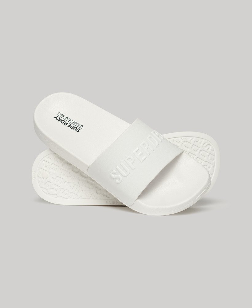 sliders de piscina com logotipo vegano em opticoptic