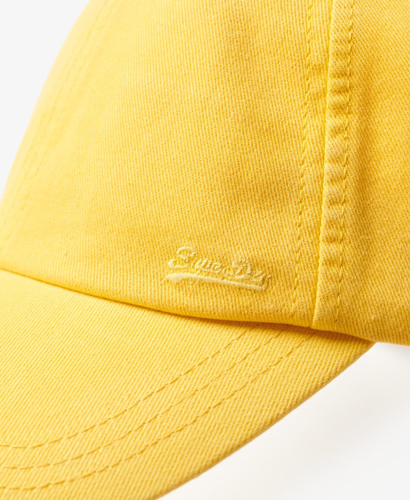 boné vintage bordado na cor amarelo primavera