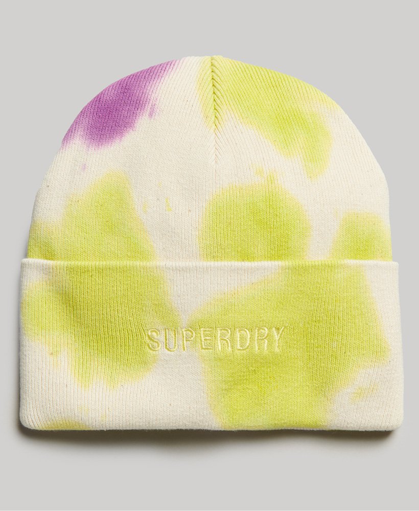 gorro tingido em tons de begelimaroxo