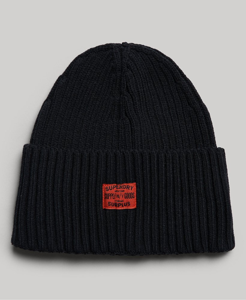 gorro de tricô rkwear na cor preta