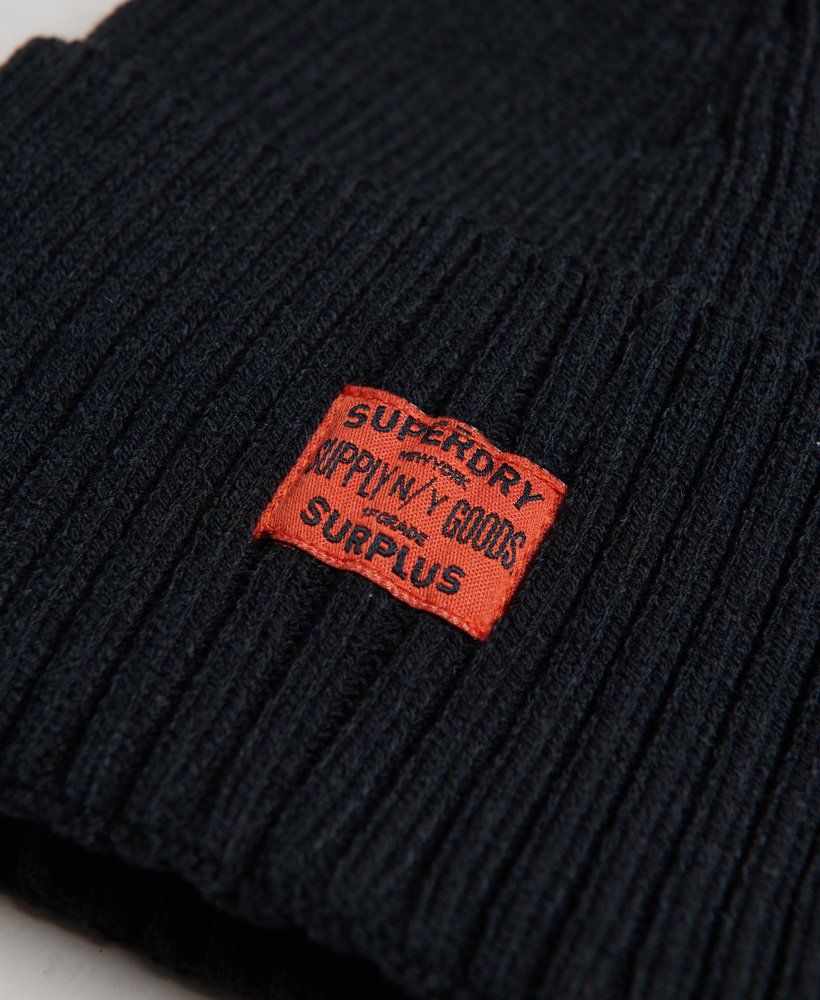 gorro de tricô rkwear na cor preta