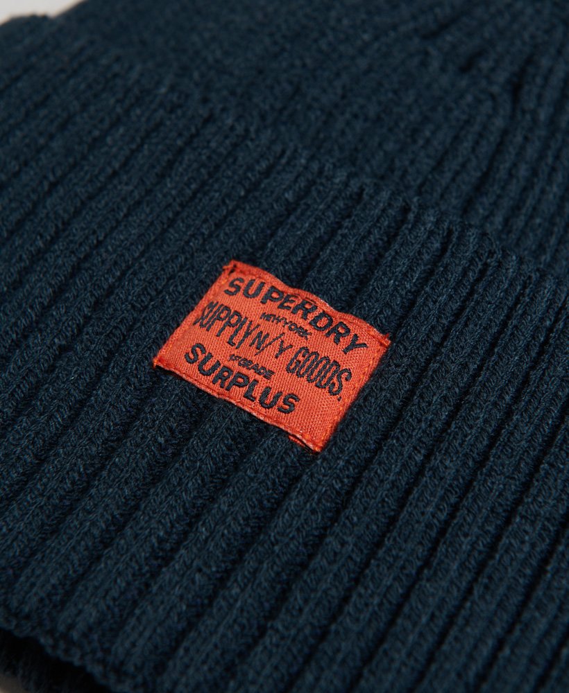 gorro de tricô rkwear na cor azul marinho eclipse