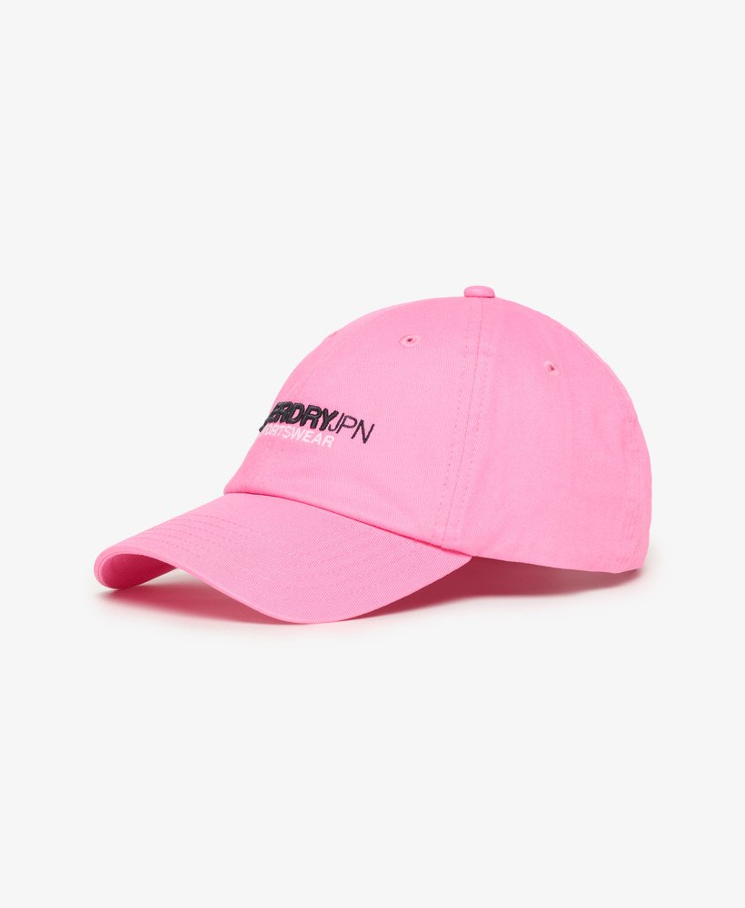 boné de beisebol estilo esportivo na cor rosa sachê
