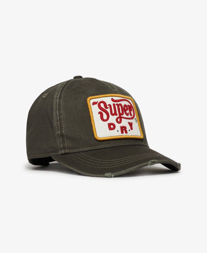 boné trucker estampado na cor preto vintage