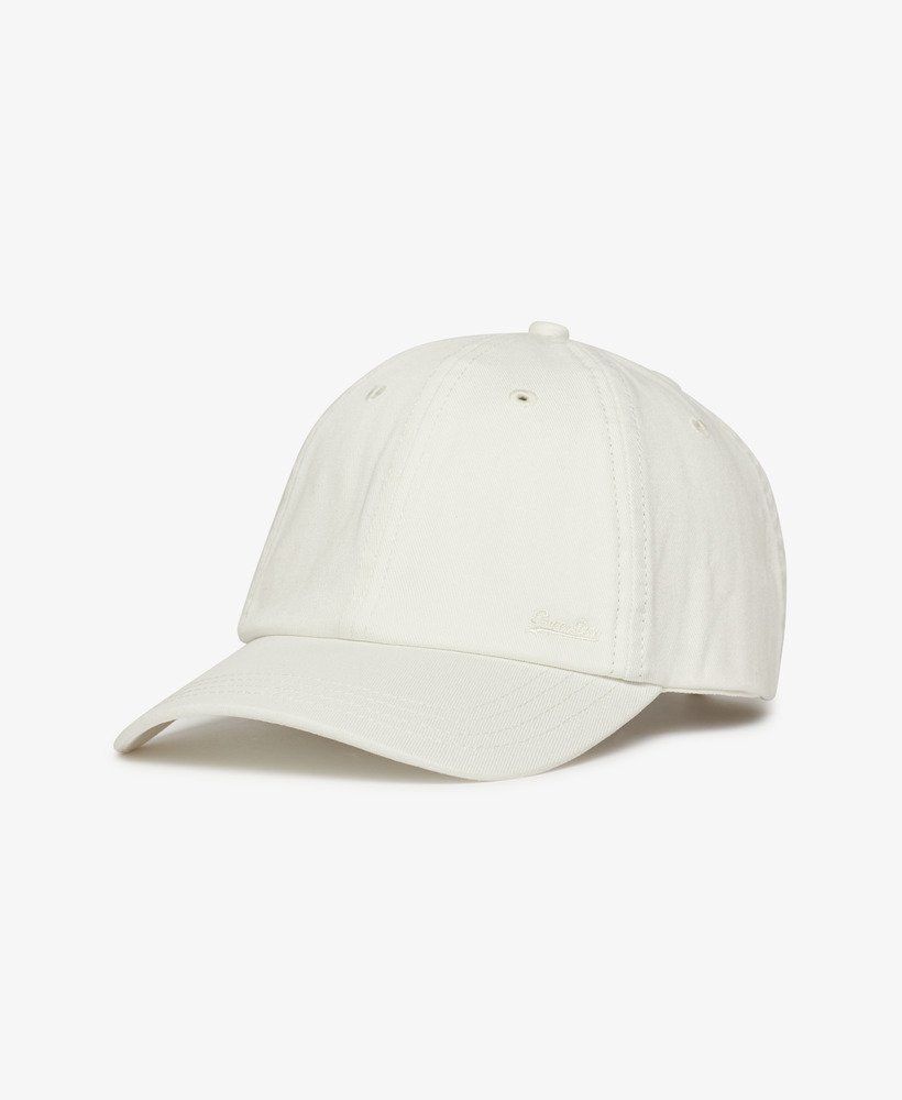 boné vintage bordado na cor branco off-white.