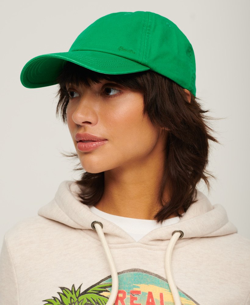 boné vintage bordado na cor verde drop kick