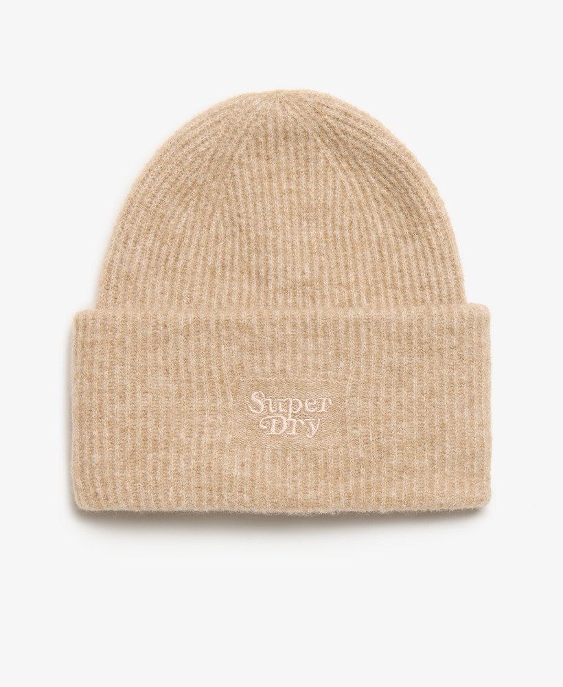 gorro de malha canelada macia na cor marrom coco tostado